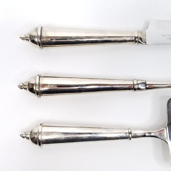 Towle Copenhagen Pattern Carving Set Cake Server - Picture 3 of 9